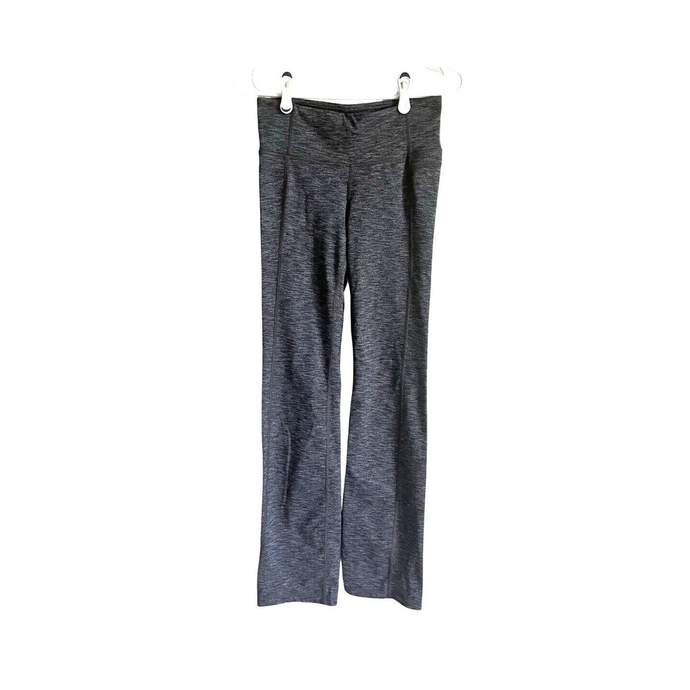 Athleta Stretch Yoga Pants Straight Leg Athletic Leggings Gray Women S